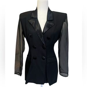 Vintage Blazer Sheer Sleeves